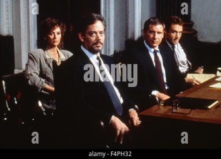 Bonnie Bedelia, Raul Julia und Harrison Ford / Mangel an beweisen / 1990 unter der Regie von Alan J Pakula Stockfoto