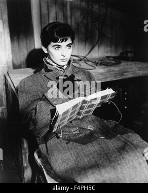 Millie Perkins, am Set des Films "The Diary of Anne Frank", 1959 Stockfoto