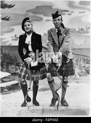 Ginger Rogers, Fred Astaire, am Set des Films "Die Tänzer vom Broadway", 1949 Stockfoto