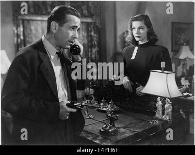 Humphrey Bogart, Lauren Bacall, am Set des Films "The Big Sleep, 1946 Stockfoto