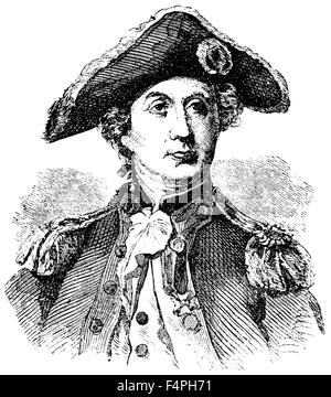 John Paul Jones (1747-92), schottisch-amerikanischer Matrose und Marine Kämpfer während Americana Unabhängigkeitskrieges, Gravur, 1889 Stockfoto