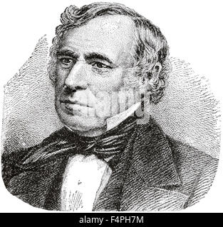 Zachary Taylor (1784 – 1850), 12. Präsident der Vereinigten Staaten, Gravur, 1889 Stockfoto