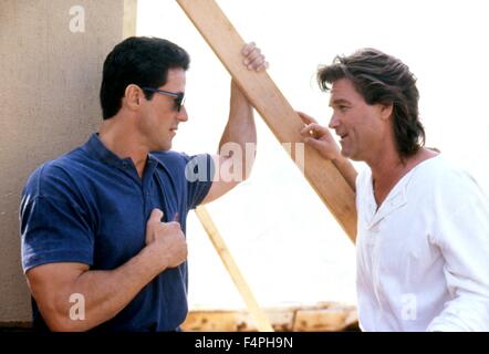 Stallone und Kurt Russell / Tango & Bar / 1989 unter der Regie von Andrey Konchalovskiy Stockfoto