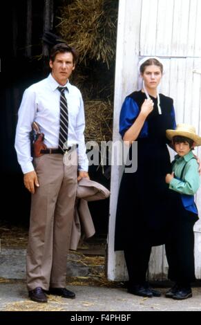 Harrison Ford, Kelly McGillis und Lukas Haas / Zeugen / 1985, Regie: Peter Weir Stockfoto