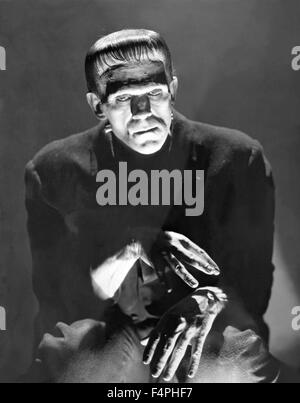 Boris Karloff / Frankenstein / 1931 unter der Regie von James Whale [Universal Pictures] Stockfoto