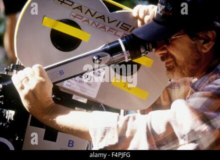 Hinter der Kamera, Steven Spielberg / The Lost World: Jurassic Park / 1993 unter der Regie von Steven Spielberg [Universal Pictures] Stockfoto