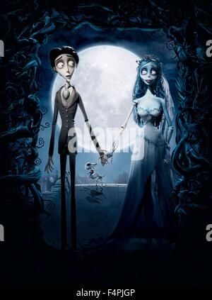 Victor Van Dort, gesprochen von JOHNNY DEPP, und Corpse Bride, geäußert von HELENA BONHAM CARTER / Corpse Bride / 2005 unter der Regie von Tim Burton [WARNER BROS PICTURES] Stockfoto