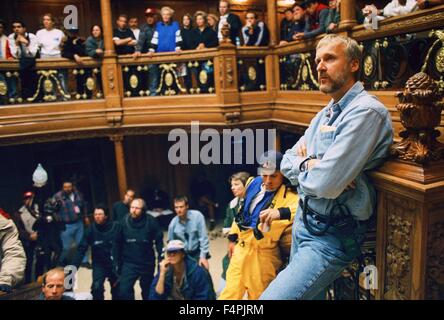 Am Set, James Cameron / Titanic / 1997 unter der Regie von James Cameron [zwanzigsten Jahrhundert Fox Pictures] Stockfoto