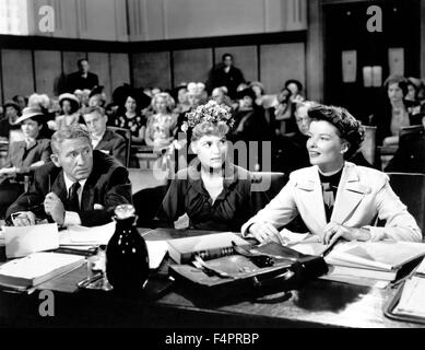 Ehekrieg (1949) von George Cukor mit Spencer Tracy, Judy Holliday und Katharine Hepburn Stockfoto