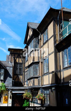 Tudor Haus im Stadtzentrum von Oxford, England. Stockfoto