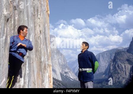 William Shatner und Leonard Nimoy / Star Trek V: The Final Frontier / 1989 / unter der Regie von William Shatner / [Paramount Pictures] Stockfoto