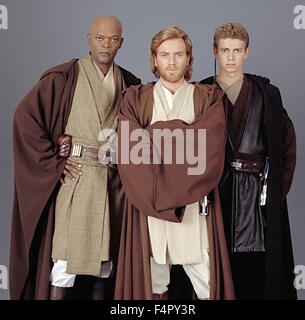 Hayden Christensen, Samuel und Ewan McGregor / Star Wars-Episode II-Angriff der Klonkrieger / 2002 unter der Regie von George Lucas, Walt Disney Studios Motion Pictures, Stockfoto