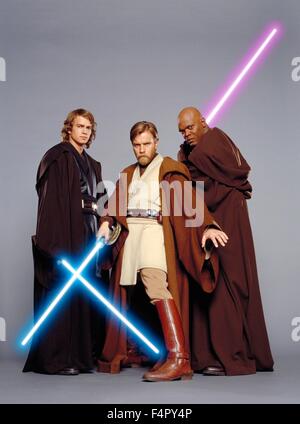 Samuel, Ewan McGregor und Hayden Christensen / Star Wars-Episode III – die Rache der Sith / 2005, Regie: George Lucas, Walt Disney Studios Motion Pictures. Stockfoto