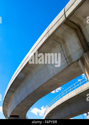 Luft-Bahntrasse, John F. Kennedy International Airport, New York Stockfoto