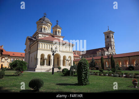 Krönung Kathedrale der rumänisch-orthodoxen Kirche, Alba Iulia, Balgrad, Siebenbürgen, Rumänien. Stockfoto