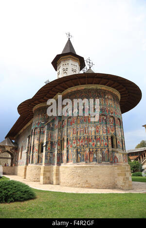 Klosters Sucevita ist ein östliches orthodoxes Kloster befindet sich im nordöstlichen Teil von Rumänien. Es wurde im Jahre 1585 und im Jahr 2010 gebaut. Stockfoto