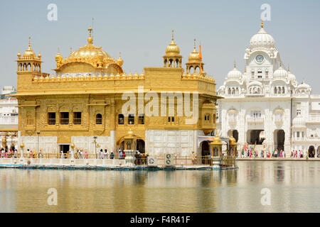 Harmandir Sahib, auch Darbar Sahib golden Tempel Amritsar Punjab Indien Stockfoto