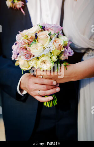 Wunderschönen Brautstrauß Stockfoto