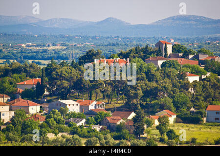 Alte Architektur Stadt Benkovac Ansicht, Dalmatien, Kroatien Stockfoto