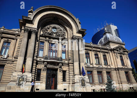 Sparkasse CEC Palast, Bukarest, Rumänien Stockfoto