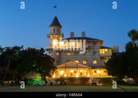 USA, USA, Amerika, Georgia, Südosten, Tiefland, Jekyll Island Club, Resort, historisches Gebäude, Luxus, Reisen, l Stockfoto