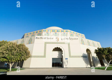 Außenseite des Abu Dhabi Theater in Vereinigte Arabische Emirate Stockfoto
