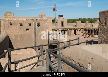 USA, USA, Amerika, Südwesten, Colorado, Otero County, Bent es Old Fort, National Historic Site, Adobe, trading Post, für Stockfoto