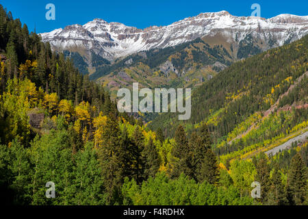 USA, USA, Amerika, Colorado, San Miguel County, San Juan, Berge, Telluride, Natur, Klippe, outdoor, Rocky Mountains, felsigen Stockfoto