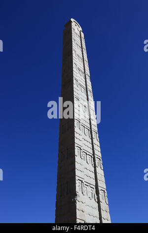 Stelen Park von Axum, Aksum, Tigray Region, Äthiopien. UNESCO-Weltkulturerbe Stockfoto