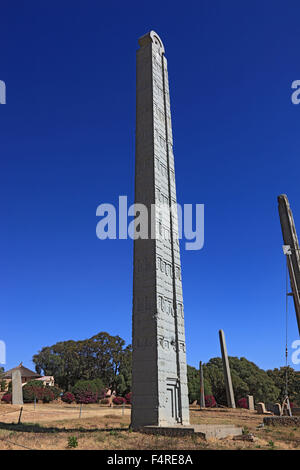 Stelen Park von Axum, Aksum, Tigray Region, Äthiopien. UNESCO-Weltkulturerbe Stockfoto