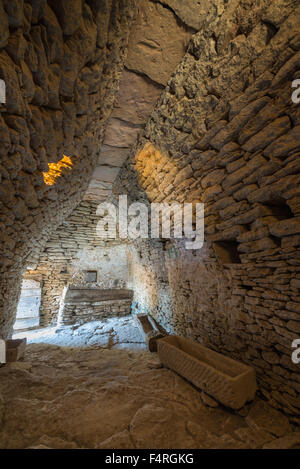 Mittelalterliches Dorf der Bories, Provence, Südfrankreich, Europa Stockfoto