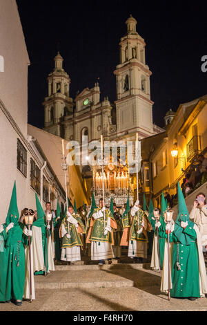 Andalusien, Region, Provinz Cadiz, Gründonnerstag, Landschaft, Olvera, Town, Spanien, Europa, Architektur, Feier, Kirche, Col Stockfoto