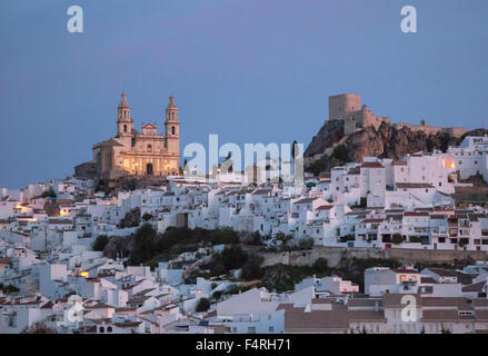 Andalusien, Region, Provinz Cadiz, Landschaft, Olvera, Town, Spanien, Europa, Frühling, Architektur, Burg, bunt, keine Menschen, p Stockfoto
