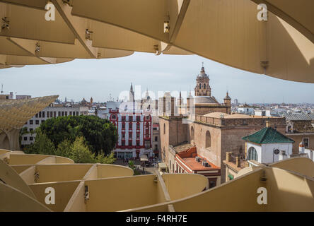 Spanien, Europa, Andalusien, Region, Sevilla, Sevilla, Stadt, Inkarnation Square, Metropol Parasol, Las Setas, Architektur, Stockfoto