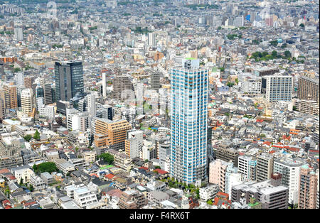 Luftbild auf Shinjuku-Tokio Stockfoto