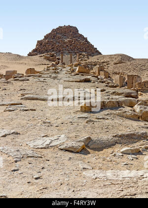 Die 5. Dynastie Nekropole bei Abu Sir, Sakkara, in der Nähe von Kairo, Ägypten Stockfoto