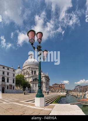 Europa, Venezia, Venedig, Veneto, Italien, Campo della Salute Kirche, Chiesa Santa Maria della Salute, Dorsoduro, Kirche, Monaste Stockfoto