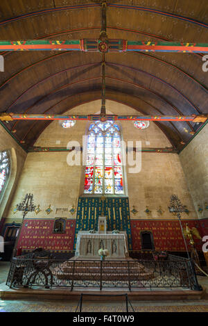 Innenraum des Hospices de Beaune, Hotel-Dieu, Beaune, Burgund, Côte d ' or, Frankreich, Europa Stockfoto