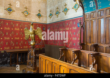 Innenraum des Hospices de Beaune, Hotel-Dieu, Beaune, Burgund, Côte d ' or, Frankreich, Europa Stockfoto