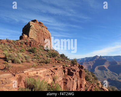 Felsformationen entlang der Kaibob Trail in Grand Canyon National Park Stockfoto