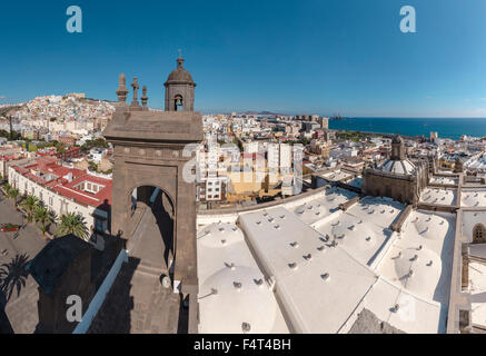 Spanien, Europa, Las Palmas de Gran Canaria, Kanarische Inseln, Gran Canaria, Kanarische Inseln, Vue, Kirche Santa Ana, Stadt, Dorf, s Stockfoto