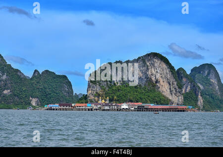 Ko Panyi Fischerdorf am Phang Nga Bay in Thailand Stockfoto