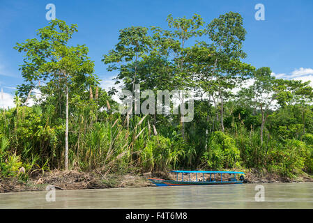 Südamerika, Lateinamerika, Peru, Amazonien, Manu, Nationalpark, UNESCO, Welterbe, Madre De Dios Fluss Stockfoto