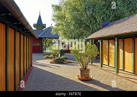 Bad-Insel, innen, flacher See, Balaton Stockfoto