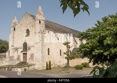 Bourgueil Benediktinerabtei (Abbaye Saint-Pierre de Bourgueil-de-Valle), Indre an Loire, Frankreich Stockfoto