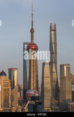 China, Shanghai Stadt Skyline Stockfoto