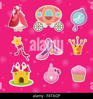 Eine Vektor-Illustration von Prinzessin Symbol designs Stock Vektor