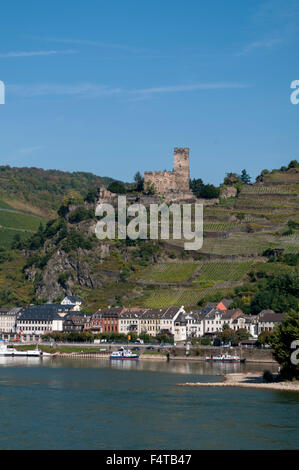 Deutschland, Rheinland-Pfalz, Kaub, Burg Gutenfels Stockfoto