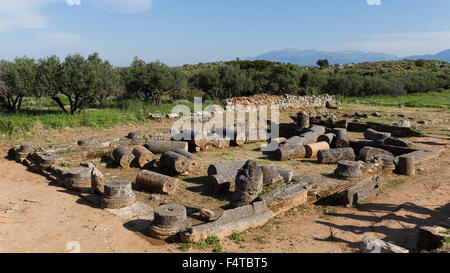 Römische Villa in Aptera Stockfoto