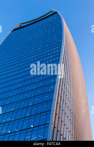 England, London, City, 20 Fenchurch Street aka das Walkie-Talkie-Gebäude, Architekt Rafael Viñoly Stockfoto